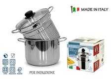 PENTOLA PASTAIOLA INOX COP.VETRO PASTISSIMA 20CM