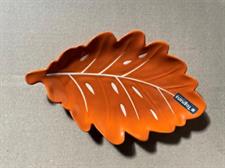 PIATTO FOGLIA ARANCIO 24X16