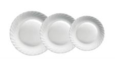 PIATTO FONDO PRIMA VETRO BIANCO 23CM