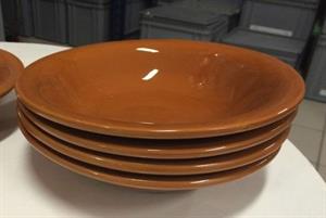 PIATTO FONDO VOLTERRA TERRACOTTA 23CM