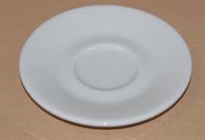 PIATTO TAZZA CAFFE' ROMA BIANCO PORCELLANA