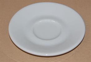 PIATTO TAZZA CAFFE' ROMA BIANCO PORCELLANA
