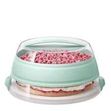 PIATTO TORTA CON CAMPANA DA ASPORTO PIEGHEVOLE