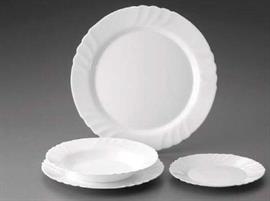 PIATTO FRUTTA EBRO VETRO BIANCO 20CM