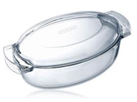 CASSERUOLA OVALE C/C VETRO PYREX 38X23 5,8LT