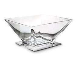 PORTAFRUTTA CUBE VETRO-INOX