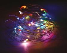 80 NANO LED MULTICOLOR BATTERIA 3,95MT CON TIMER