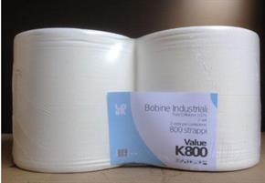 ROTOLO CARTA PURA CELLULOSA K800 DA 5 KG