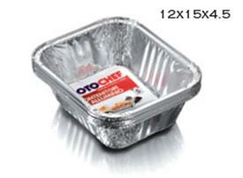 VASCHETTA ALLUMINIO 2 PORZIONI SENZA COP. 5PZ