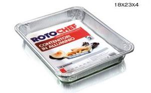VASCHETTA ALLUMINIO 4 PORZIONI SENZA COP. 3PZ