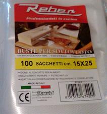 SACCHETTI SOTTOVUOTO ALIMENTI 15X25 100PZ 6745N