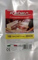 SACCHETTI SOTTOVUOTO ALIMENTI 20X30 100PZ 6723N