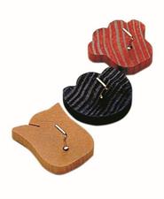 SET 3 GANCIO ADESIVO LEGNO FIORE ASS.