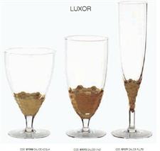 SERVIZIO CALICE 36PZ LUXOR ORO ACQUA VINO FLUTE