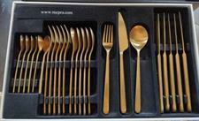 SERVIZIO POSATE INOX 24PZ ICE ORO