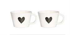 SET 2 TAZZA COLAZIONE S/P SD CUORE