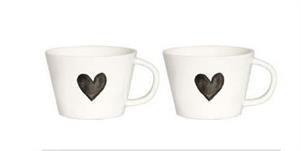 SET 2 TAZZA COLAZIONE S/P SD CUORE