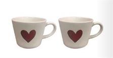SET 2 TAZZA COLAZIONE S/P SD CUORE