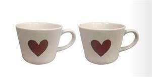 SET 2 TAZZA COLAZIONE S/P SD CUORE