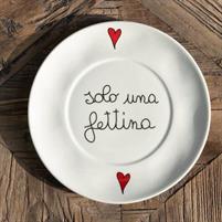 SET 2 PIATTO DOLCE SOLO UNA FETTINA 21CM