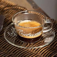 SET 2 TAZZA CAFFE' C/P VETRO SD RISTRETTO
