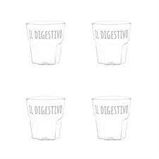 SET 4 BICCHIERE LIQUORE SD IL DIGESTIVO