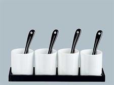 SERVIZIO CAFFE' X 4 CON VASSOIO