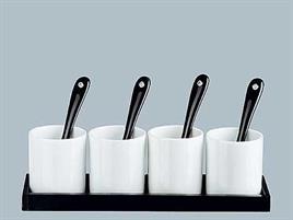 SERVIZIO CAFFE' X 4 CON VASSOIO