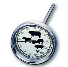 TERMOMETRO ARROSTO CARNE INOX CON SONDA 0° +120°