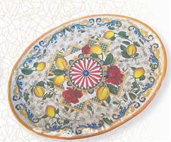 VASSOIO OVALE MELAMINA SICILY 40X30