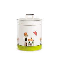 BARATTOLO LE CASETTE PORCELLANA M VERDE D11XH15
