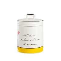 BARATTOLO LE CASETTE PORCELLANA M GIALLO D11XH15