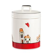 BARATTOLO LE CASETTE PORCELLANA G BISCOTTI ROSSO