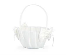 CESTINO CONFETTI RASO BIANCO