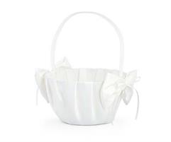 CESTINO CONFETTI RASO BIANCO