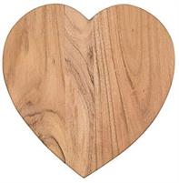 TAGLIERE LEGNO CUORE 28CM