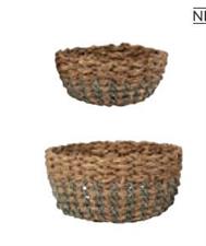 COPPIA CESTINO CORDA INTRECCIATO