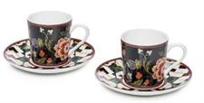 SET 2 TAZZA CAFFE' C/P TROPIC