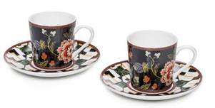 SET 2 TAZZA CAFFE' C/P TROPIC