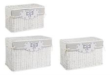 SET 3 PORTAOGGETTI KIS GRIGIO