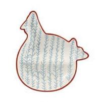 VASSOIO GALLINA AZZURRO-ROSSO
