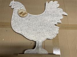 GALLINA FELTRO BASE LEGNO