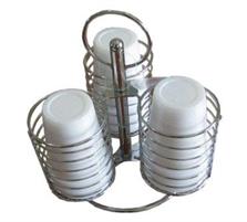 PORTABICCHIERI METALLO A 3