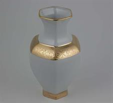 VASO FIORI PORCELLANA OTTAGONO ORO MC14C
