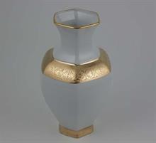 VASO FIORI PORCELLANA OTTAGONO ORO MC14C