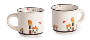 SET 2 TAZZA CAFFE' SENZA PIATTO LE CASETTE