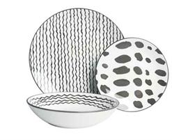 SERVIZIO TAVOLA 18PZ KENYA GRIGIO