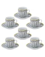 SET 6 TAZZA CAFFE' C/P TANGERI