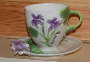 TAZZA TE' MESI GLAMOUR FIORI