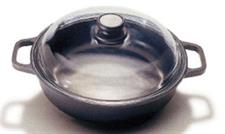 TEGLIA ANTIADERENTE OPTIMA CON COPERCHIO 16CM